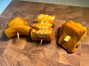 Чипсы из лаваша: Шашлычок из кальмара х/к