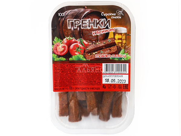 Сурские гренки Томат спайси (100 гр) в Ноябрьске