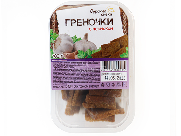 Сурские гренки с Чесноком (100 гр) в Ноябрьске