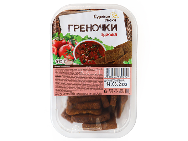 Сурские гренки с Аджикой (100 гр) в Ноябрьске