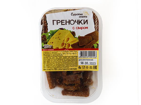 Сурские гренки со вкусом Сыра (100 гр) в Ноябрьске