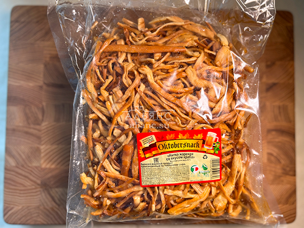 Нитка ЖАРЕНАЯ "Краб" Oktobtersnak 1 кг (сырный продукт) в Ноябрьске